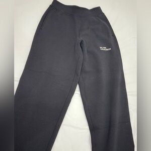 LULULEMON HEAVYWEIGHT BLACK STRAIGHT LEG JOGGERS